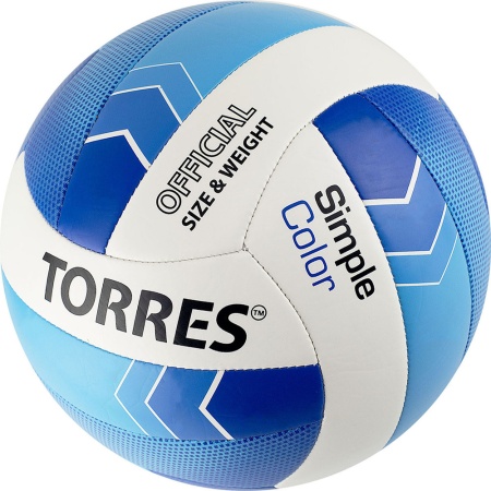 Купить Мяч волейбольный Torres Simple Color любительский р.5 в Мензелинске 